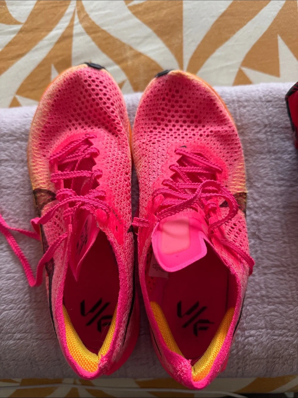 Nike Pink and Orange ZoomX Running Shoe